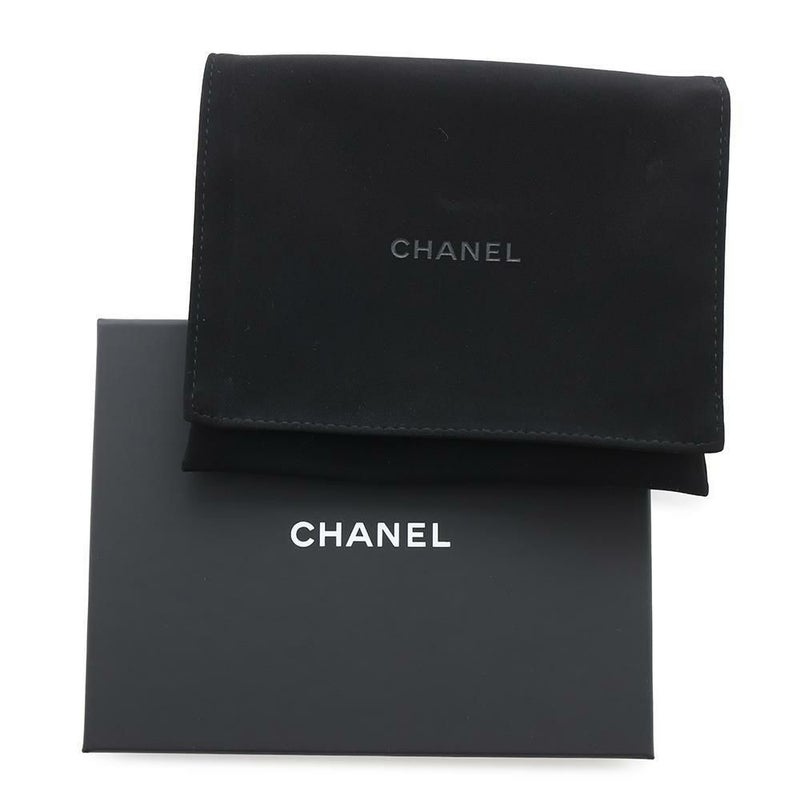 シャネル 三つ折り財布 マトラッセ ココマーク スモール フラップ ウォレット キャビアスキン AP3518 CHANEL 黒