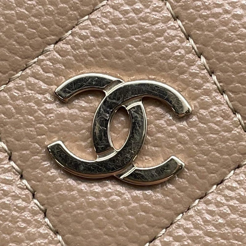シャネル カードケース クラシック マトラッセ ココマーク キャビアスキン AP0213 CHANEL 定期入れ