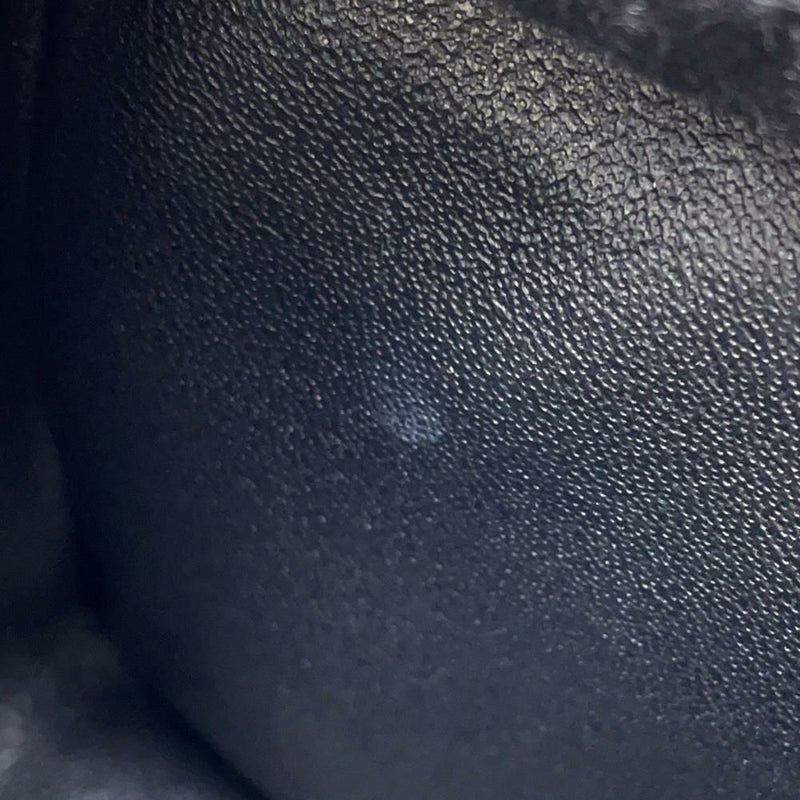 シャネル チェーンショルダーバッグ マトラッセ ココマーク トップハンドル ミニ キャビアスキン AS2431 黒