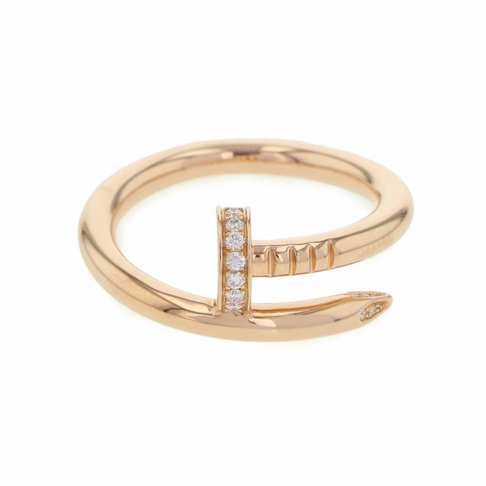 カルティエ リング ジュストアンクル ダイヤモンド 22P 計0.13ct K18PG