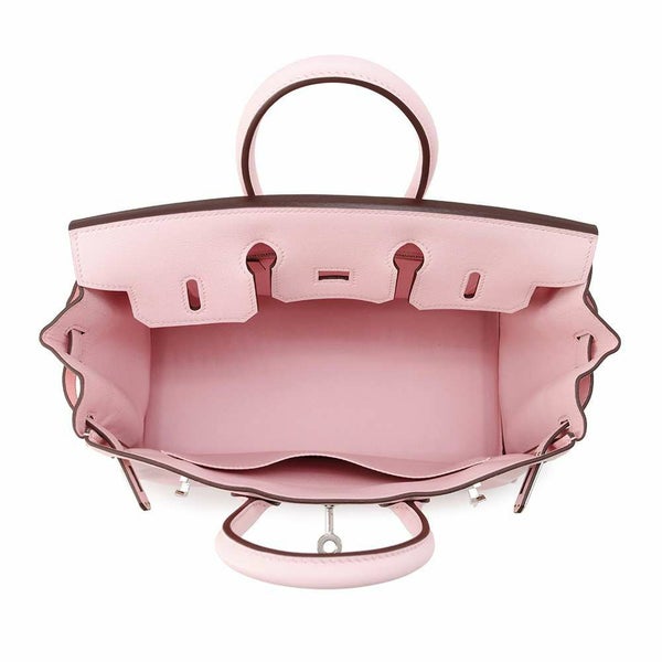 エルメス バーキン25 ローズサクラ/シルバー金具 スイフト D刻印 HERMES ハンドバッグ