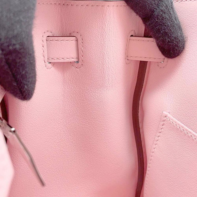 エルメス バーキン25 ローズサクラ/シルバー金具 スイフト D刻印 HERMES ハンドバッグ