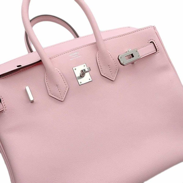 エルメス バーキン25 ローズサクラ/シルバー金具 スイフト D刻印 HERMES ハンドバッグ