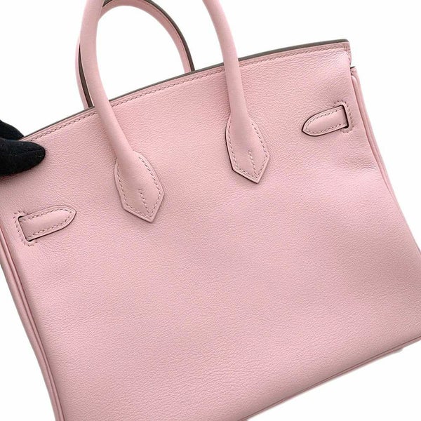 エルメス バーキン25 ローズサクラ/シルバー金具 スイフト D刻印 HERMES ハンドバッグ
