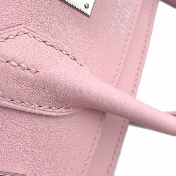 エルメス バーキン25 ローズサクラ/シルバー金具 スイフト D刻印 HERMES ハンドバッグ