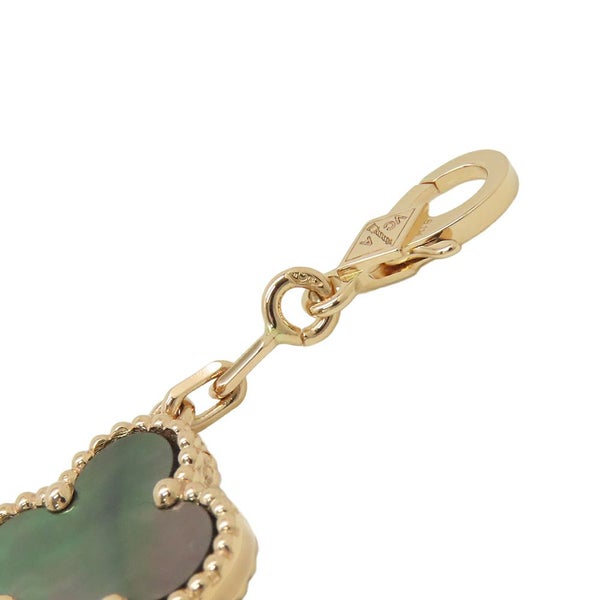 ヴァンクリーフ＆アーペル ブレスレット ヴィンテージ アルハンブラ 5モチーフ グレーマザーオブパール ダイヤ 24P K18PG VCARP2R100