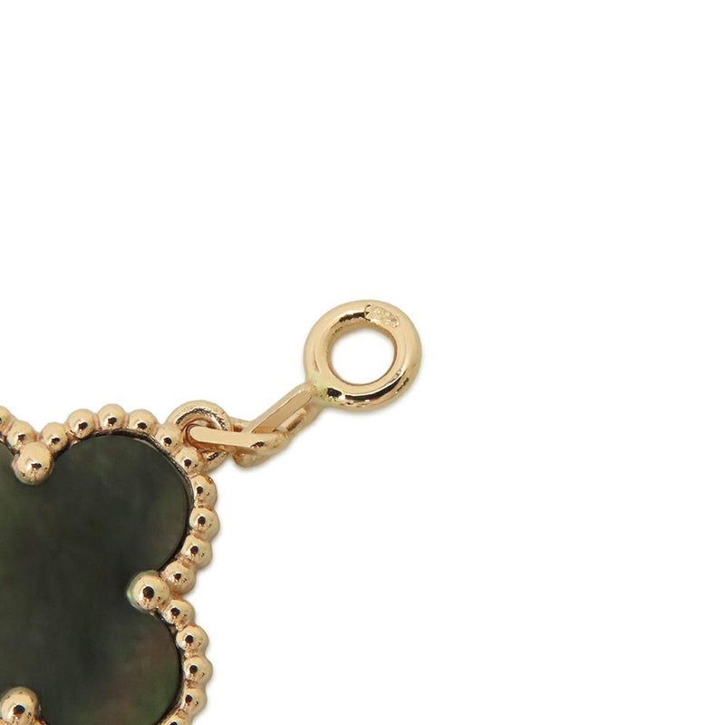 ヴァンクリーフ＆アーペル ブレスレット ヴィンテージ アルハンブラ 5モチーフ グレーマザーオブパール ダイヤ 24P K18PG VCARP2R100