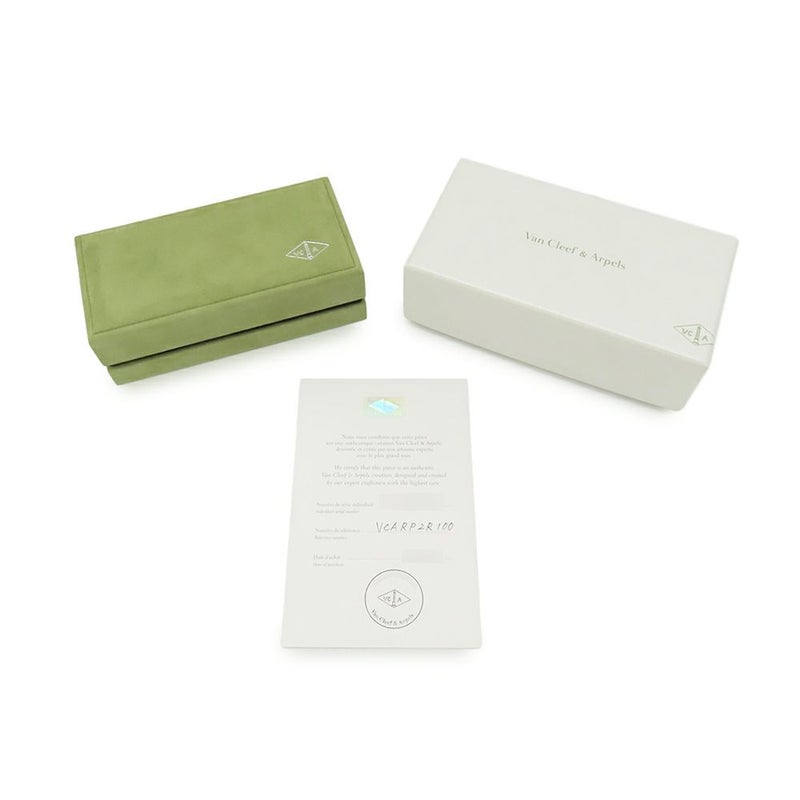 ヴァンクリーフ＆アーペル ブレスレット ヴィンテージ アルハンブラ 5モチーフ グレーマザーオブパール ダイヤ 24P K18PG VCARP2R100