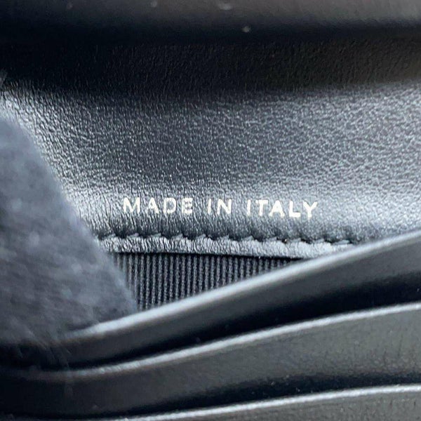 シャネル 二つ折り財布 ココマーク マトラッセ クラシック スモールウォレット レザー AP3817 黒