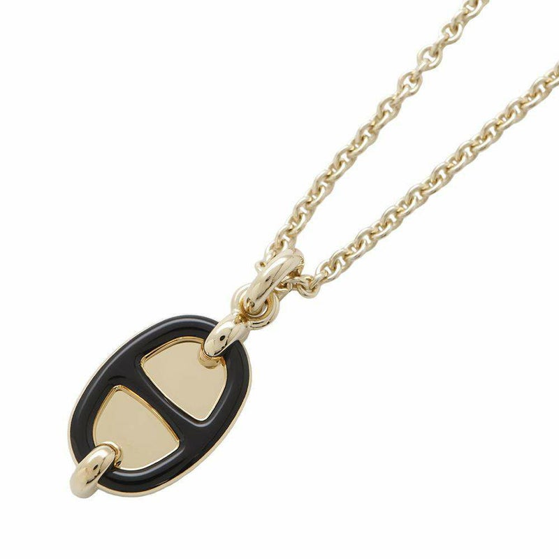エルメス ネックレス ペンダント ミニ・マイヨン PM HERMES アクセサリー 黒