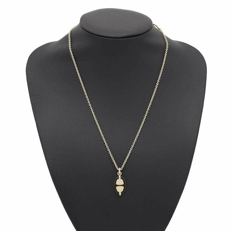 エルメス ネックレス ペンダント ミニ・マイヨン PM HERMES アクセサリー 黒