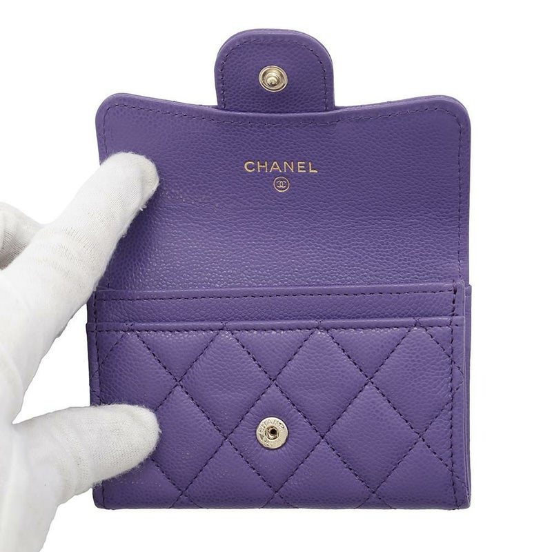 シャネル カードケース マトラッセ クラシックカードケース ココマーク キャビアスキン AP0214 CHANEL 名刺入れ