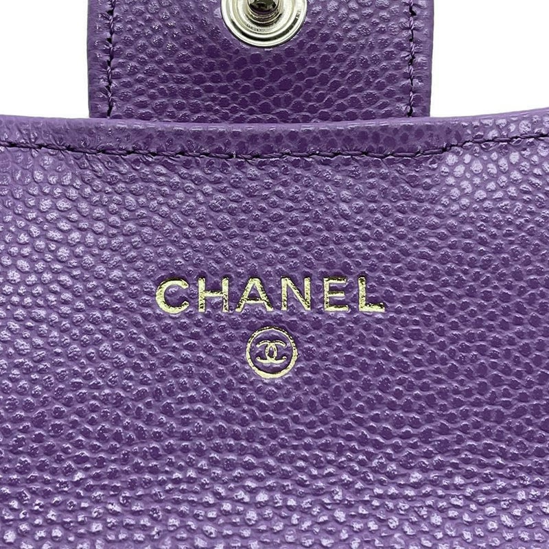 シャネル カードケース マトラッセ クラシックカードケース ココマーク キャビアスキン AP0214 CHANEL 名刺入れ