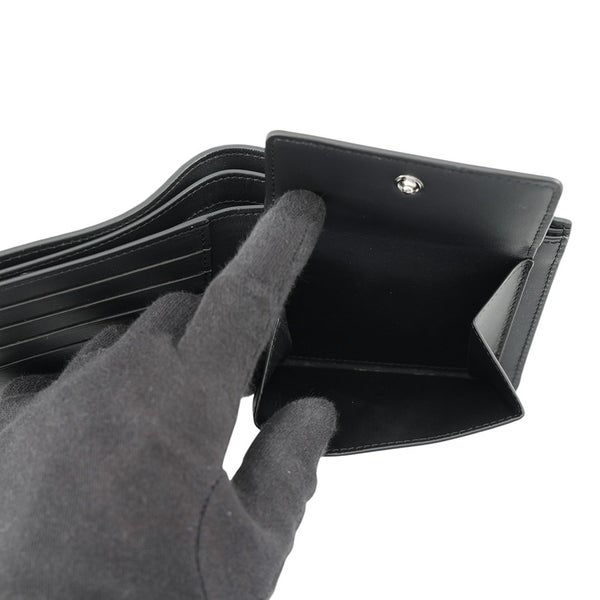 ロエベ 二つ折り財布 バイフォールド コインウォレット ソフトグレインカーフレザー C660501X03 LOEWE 財布 メンズ 黒