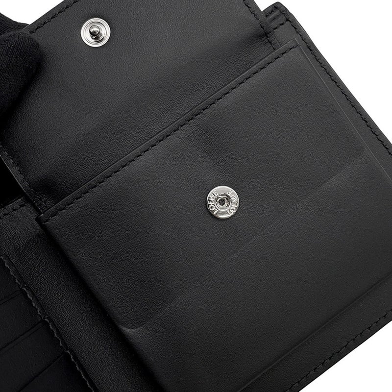 ロエベ 二つ折り財布 バイフォールド コインウォレット ソフトグレインカーフレザー C660501X03 LOEWE 財布 メンズ 黒