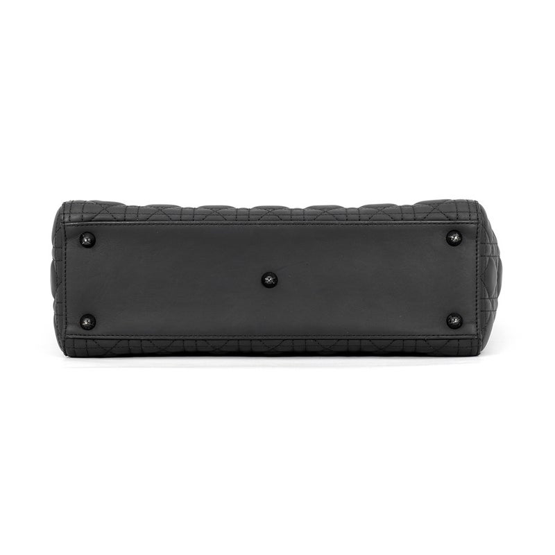 クリスチャン・ディオール ハンドバッグ レディディオール カナージュ ラージ M0566SLOI Christian Dior 2way 黒