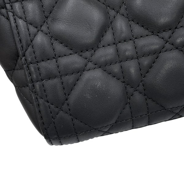 クリスチャン・ディオール ハンドバッグ レディディオール カナージュ ラージ M0566SLOI Christian Dior 2way 黒