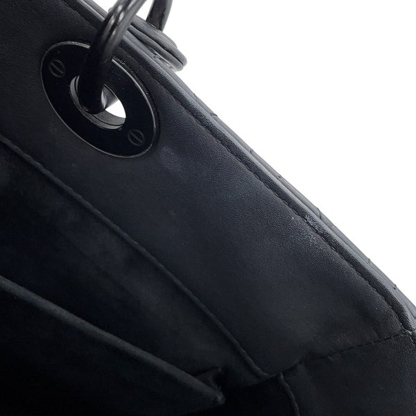 クリスチャン・ディオール ハンドバッグ レディディオール カナージュ ラージ M0566SLOI Christian Dior 2way 黒