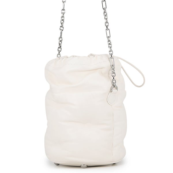 メゾンマルジェラ チェーンショルダーバッグ グラムスラム バケットバッグ レザー S56WG0111 Maison Margiela 白