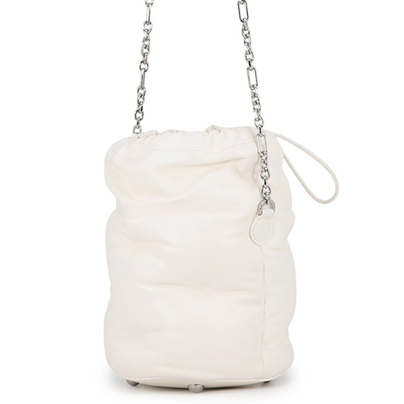 メゾンマルジェラ チェーンショルダーバッグ グラムスラム バケットバッグ レザー S56WG0111 Maison Margiela 白