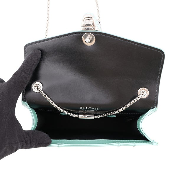 ブルガリ チェーンショルダーバッグ セルペンティ フォーエバー スモール パテントレザー BVLGARI