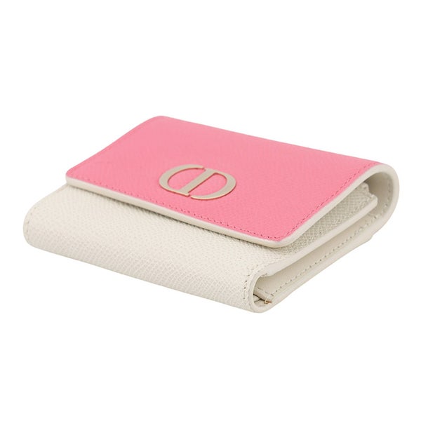 クリスチャン・ディオール 三つ折り財布 30 モンテーニュ ロータス ウォレット Christian Dior 財布 バイカラー セール品