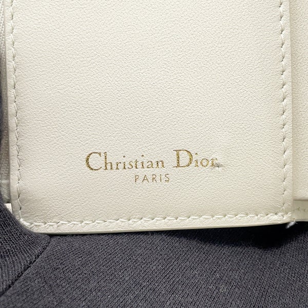 クリスチャン・ディオール 三つ折り財布 30 モンテーニュ ロータス ウォレット Christian Dior 財布 バイカラー セール品