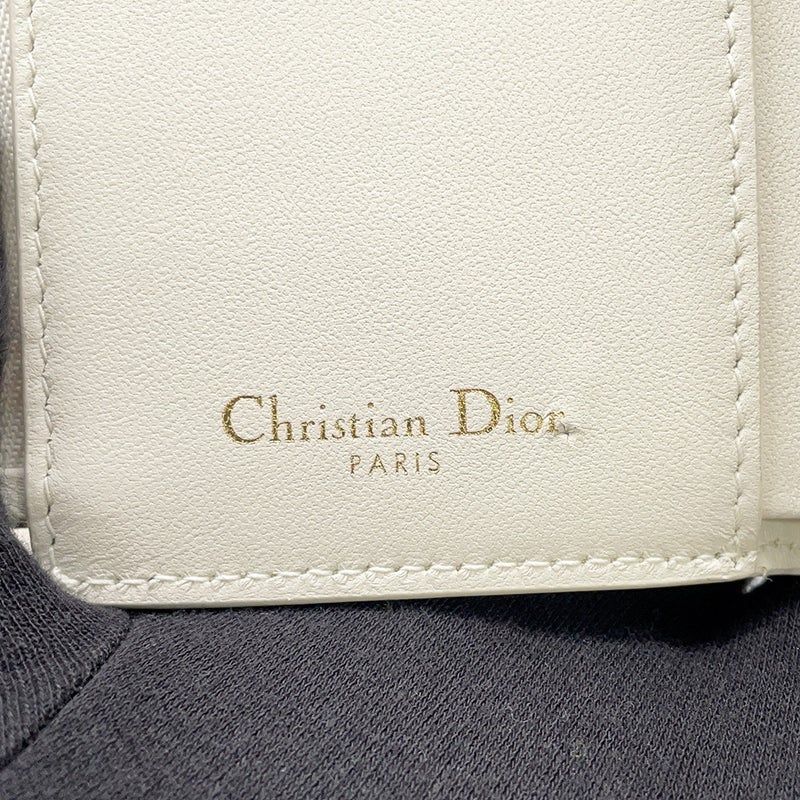 クリスチャン・ディオール 三つ折り財布 30 モンテーニュ ロータス ウォレット Christian Dior 財布 バイカラー セール品