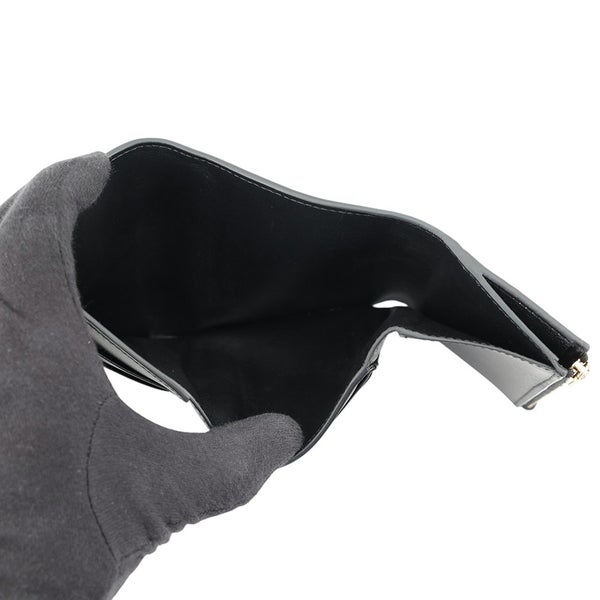 セリーヌ 三つ折り財布 ファイン ストラップウォレット ニノ レザー 10M963GHH.38NO CELINE 財布 黒