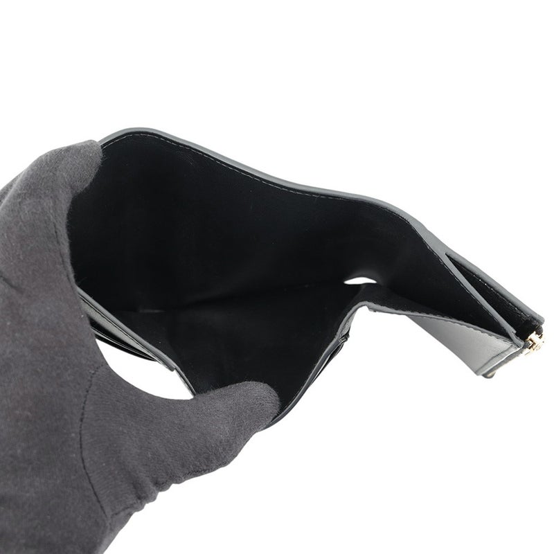 セリーヌ 三つ折り財布 ファイン ストラップウォレット ニノ レザー 10M963GHH.38NO CELINE 財布 黒