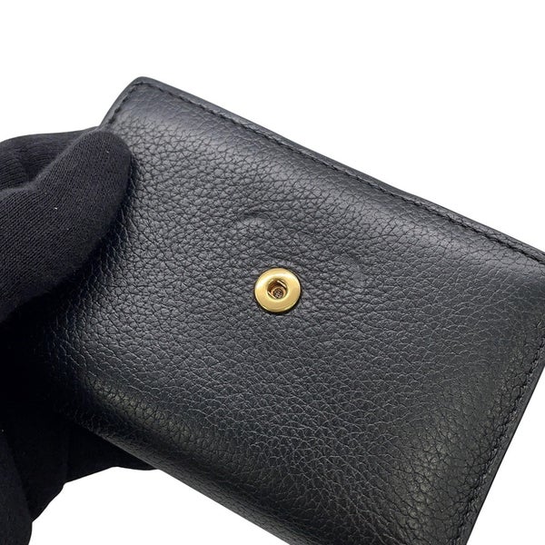 セリーヌ 三つ折り財布 ファイン ストラップウォレット ニノ レザー 10M963GHH.38NO CELINE 財布 黒