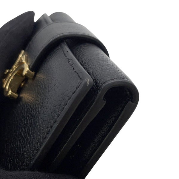 セリーヌ 三つ折り財布 ファイン ストラップウォレット ニノ レザー 10M963GHH.38NO CELINE 財布 黒