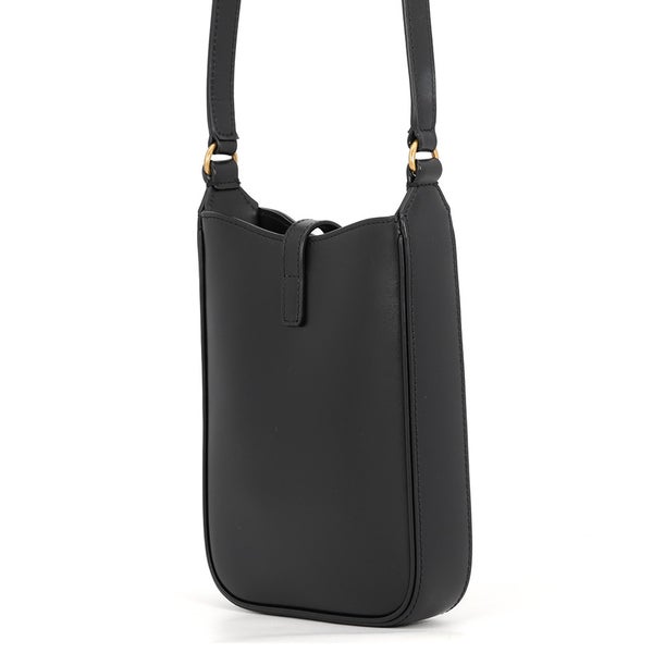 サンローランパリ ショルダーバッグ LE 5 A 7 ミニ バーティカル カーフレザー 735214 SAINT LAURENT PARIS 黒