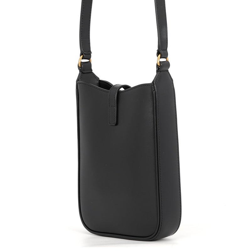 サンローランパリ ショルダーバッグ LE 5 A 7 ミニ バーティカル カーフレザー 735214 SAINT LAURENT PARIS 黒