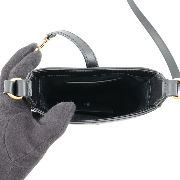 サンローランパリ ショルダーバッグ LE 5 A 7 ミニ バーティカル カーフレザー 735214 SAINT LAURENT PARIS 黒