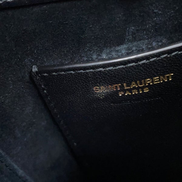 サンローランパリ ショルダーバッグ LE 5 A 7 ミニ バーティカル カーフレザー 735214 SAINT LAURENT PARIS 黒