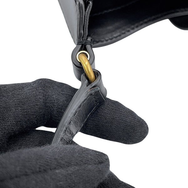 サンローランパリ ショルダーバッグ LE 5 A 7 ミニ バーティカル カーフレザー 735214 SAINT LAURENT PARIS 黒
