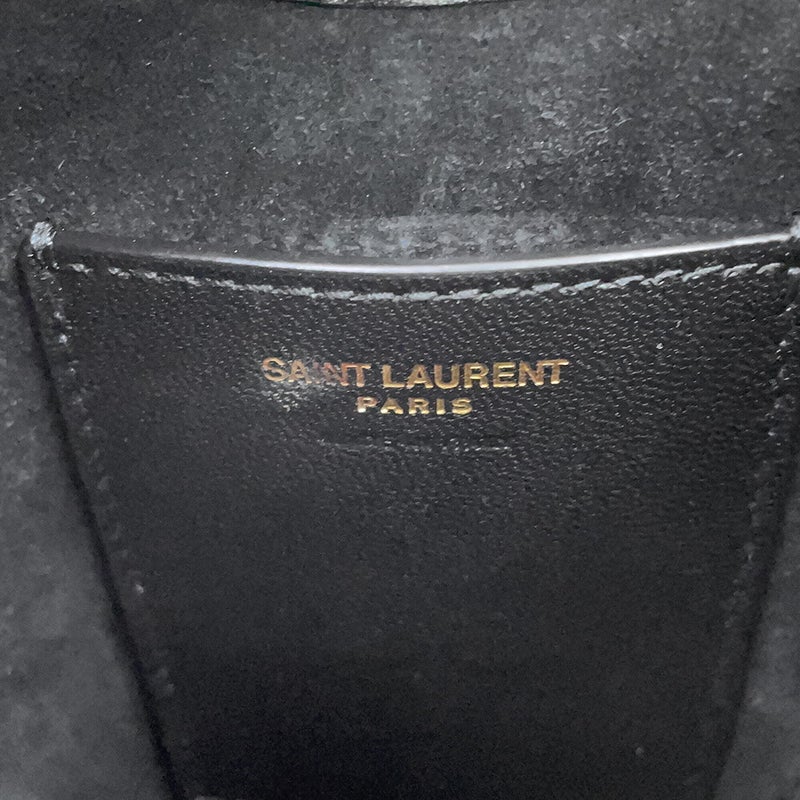 サンローランパリ ショルダーバッグ LE 5 A 7 ミニ バーティカル カーフレザー 735214 SAINT LAURENT PARIS 黒