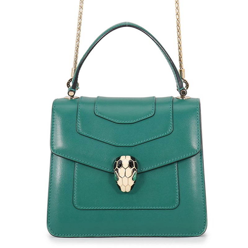 ブルガリ ハンドバッグ セルペンティ フォーエバー トップハンドル カーフレザー 39778 BVLGARI 2way