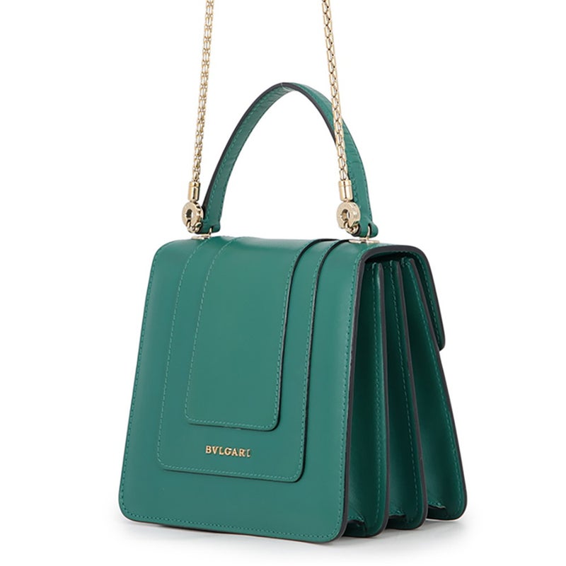 ブルガリ ハンドバッグ セルペンティ フォーエバー トップハンドル カーフレザー 39778 BVLGARI 2way