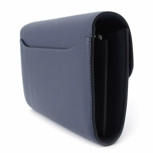 エルメス 長財布 コンスタンス トゥーゴー ロング ブルーニュイ/シルバー金具 エバーカラー B刻印 HERMES