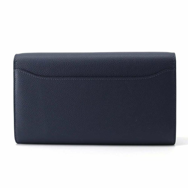エルメス 長財布 コンスタンス トゥーゴー ロング ブルーニュイ/シルバー金具 エバーカラー B刻印 HERMES