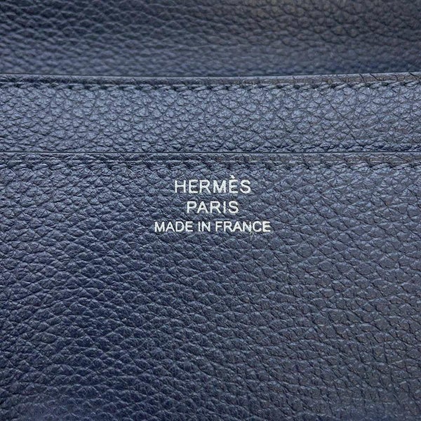 エルメス 長財布 コンスタンス トゥーゴー ロング ブルーニュイ/シルバー金具 エバーカラー B刻印 HERMES