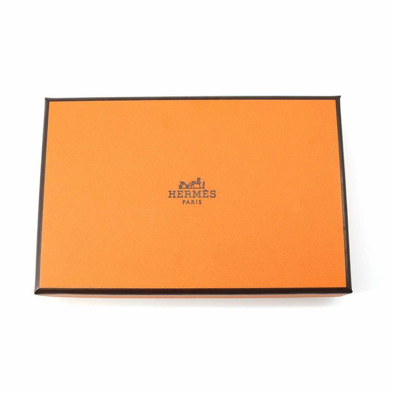 エルメス カードケース RMS ヴェルソ ライム/ローズアザレ/シルバー金具 エバーカラー B刻印 名刺入れ