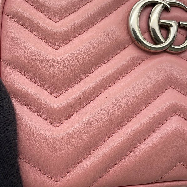 グッチ チェーンショルダーバッグ ミニ GGマーモント レザー 634936 GUCCI