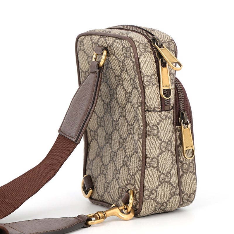 グッチ ボディバッグ  スモール オフディア GGスプリーム/レザー/キャンバス 752565 GUCCI バッグ
