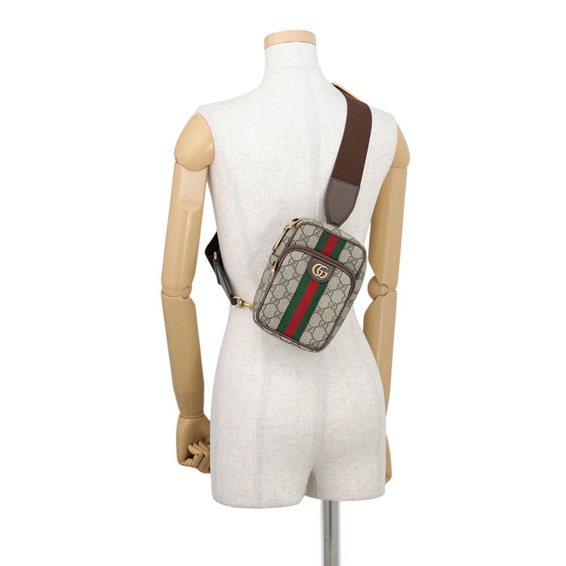 グッチ ボディバッグ  スモール オフディア GGスプリーム/レザー/キャンバス 752565 GUCCI バッグ