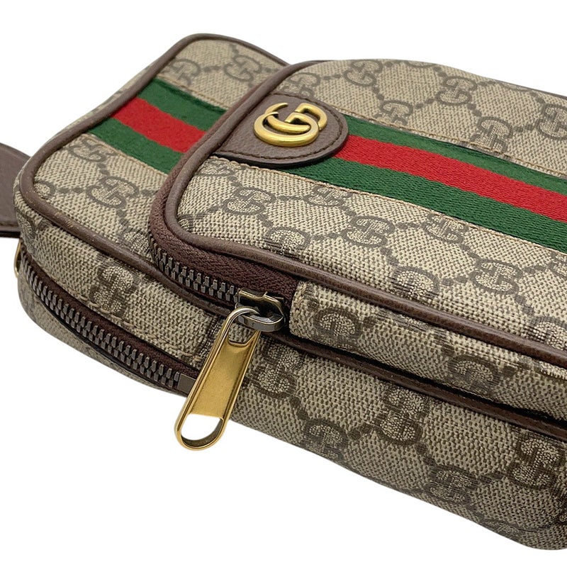 グッチ ボディバッグ  スモール オフディア GGスプリーム/レザー/キャンバス 752565 GUCCI バッグ
