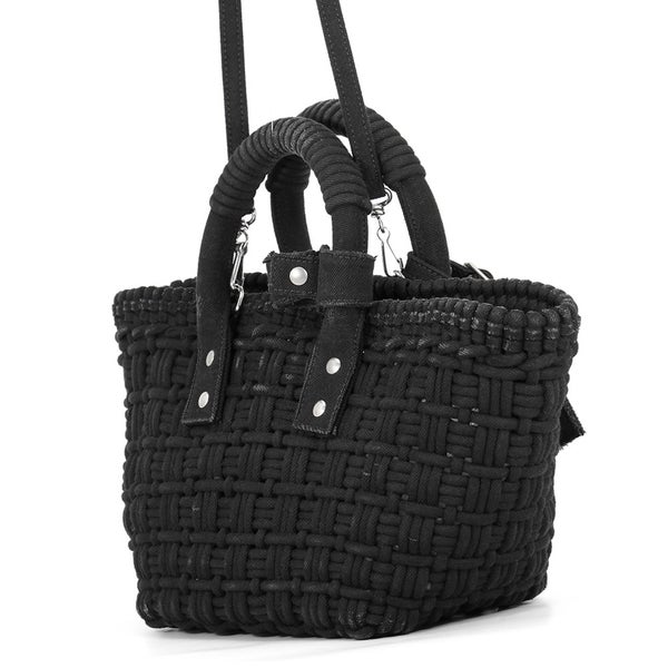 バレンシアガ ハンドバッグ ビストロ バスケットバッグXS キャンバス 671342 BALENCIAGA 2way 黒