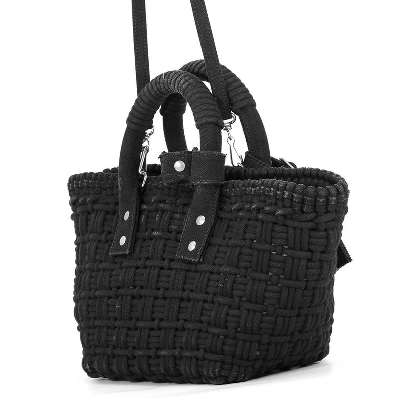 バレンシアガ ハンドバッグ ビストロ バスケットバッグXS キャンバス 671342 BALENCIAGA 2way 黒